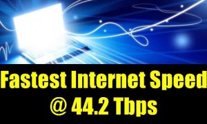 fastest internet speed of 44.2 Tbps