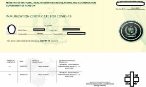 online vaccination certificate