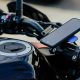 iPhone on motorcycle